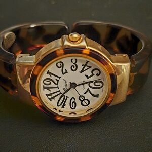 Osirock Tortoise Shell Bangle Cuff Watch
